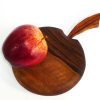 Handmade hand cut single piece chopping board English Walnut with zebrano stalk detail