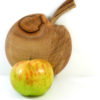 apple shaped mini wooden chopping board