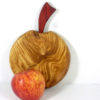 wooden mini apple shaped chopping board