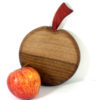 wooden apple shaped mini chopping board
