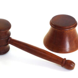 Handmade gavel and block Mahogany