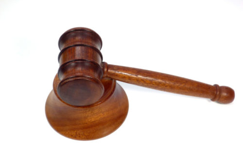 handmade gavel and block