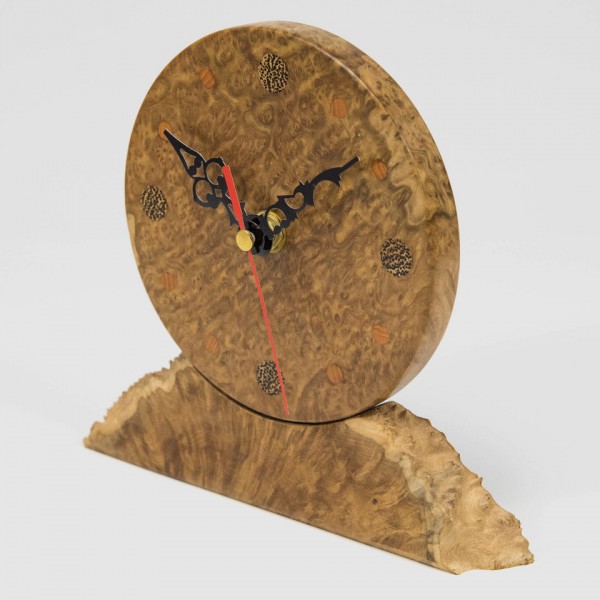 handmade wooden clock