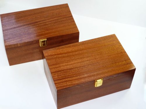 Mahogany boxed gavel set