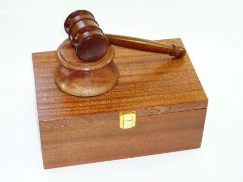 Mahogany boxed gavel set