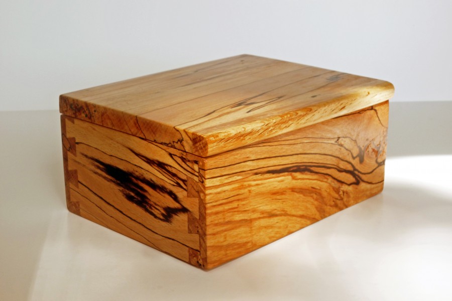spalted beech wooden box