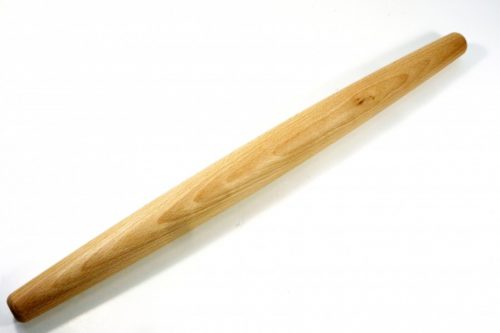 handmade slimline tapered rolling pin English Beech