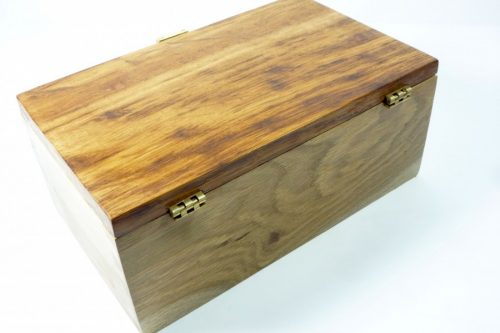 Handmade boxed English Brown Oak gavel set