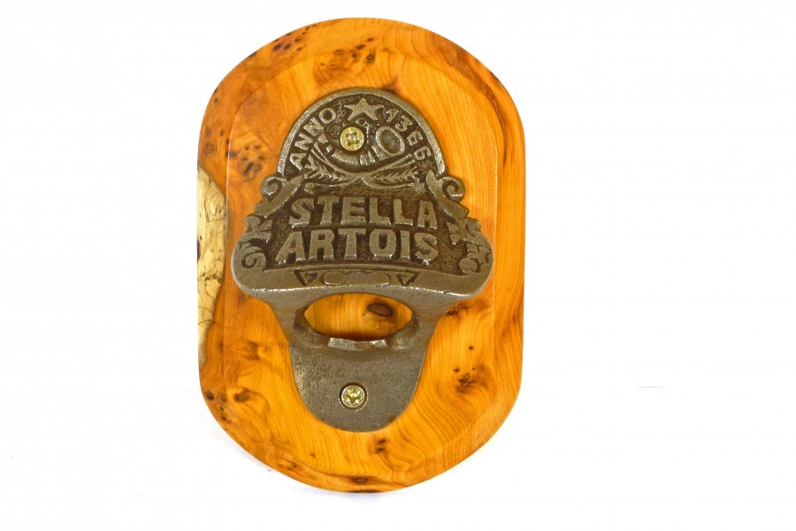 Bottle Opener Wall mounted with optional bottle top bucket Tommy