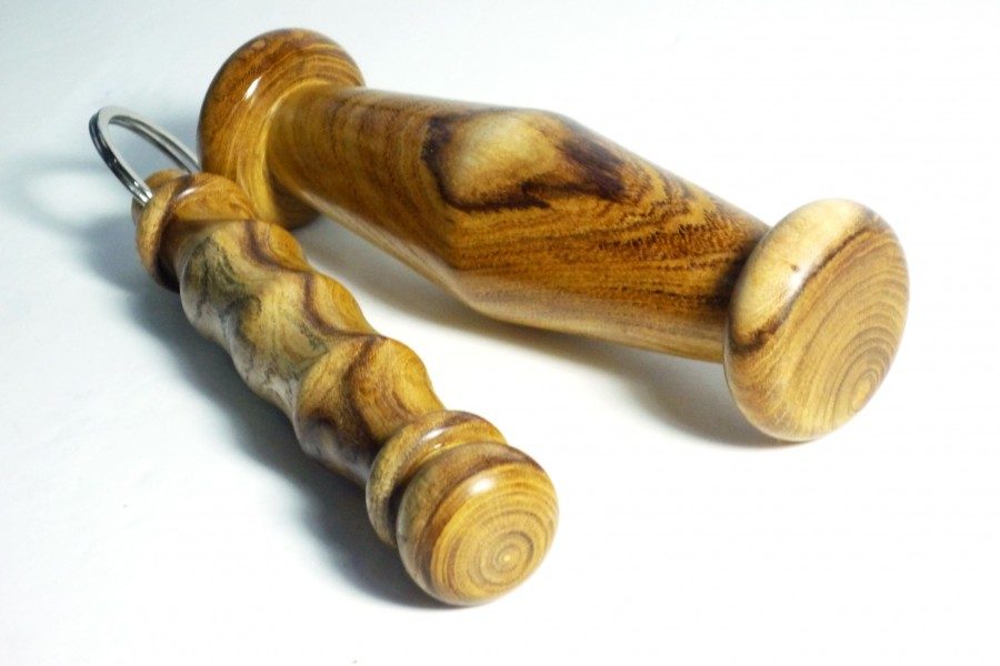 Handmade Japanese Yawara Stick & Kubotan Set Tommy Woodpecker Woodworks