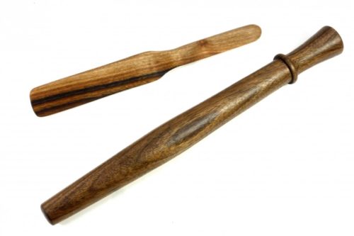 walnut spurtle and spreader