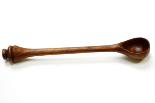 Handmade wooden scoop spoon