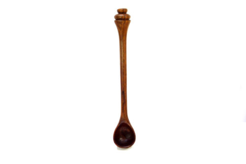 handmade wooden scoop spoon