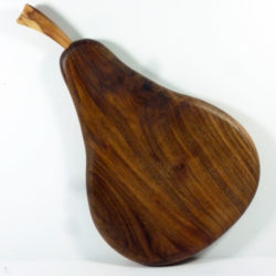 handmade wooden pear shaped chopping board