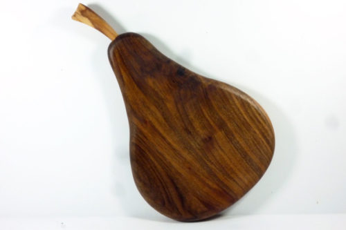 handmade wooden pear shaped chopping board