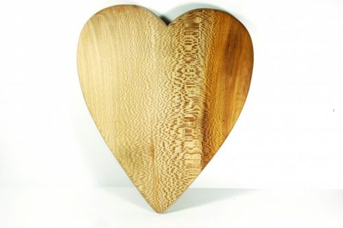 Handmade hand cut wooden chopping board English Lacewood