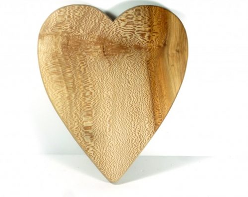 Handmade hand cut wooden chopping board English Lacewood