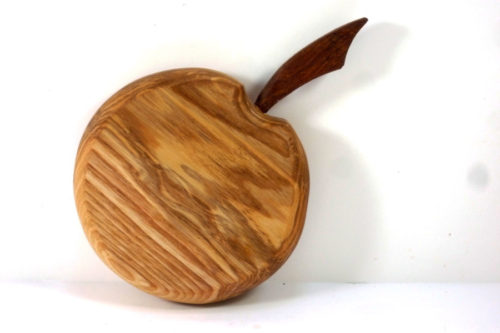 wooden handmade apple shaped chopping board cutting board