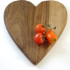 wooden heart shaped chopping board