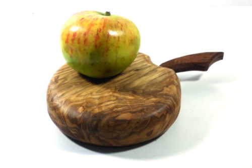 handmade wooden chopping board apple shape mini size