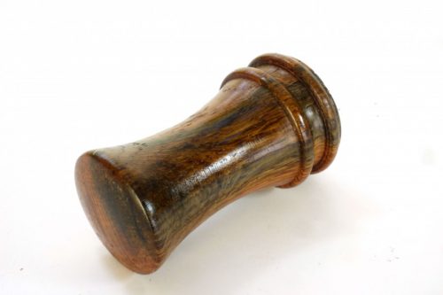 Handmade wooden palm gavel English iron stained brown oak