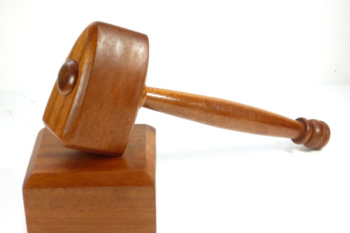 mason's gavel and square block