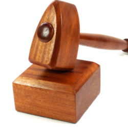 mason gavel and block