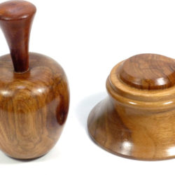 wooden gavel and block
