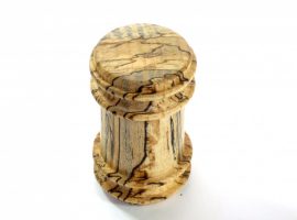 Handmade wooden palm gavel English Spalted Beech