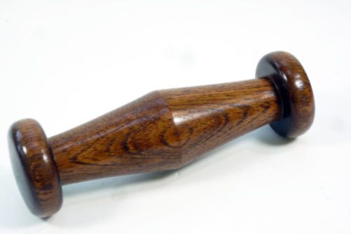 handmade yawara stick knob thorn wood