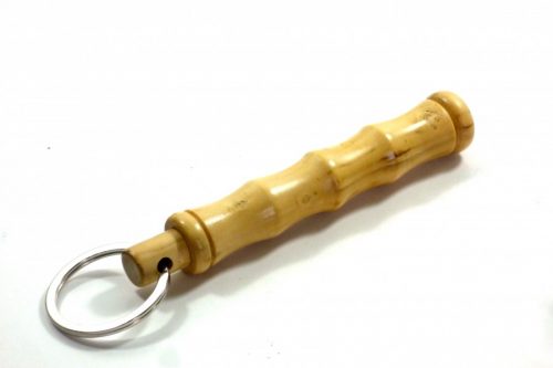 kubotan English Boxwood stainless steel keyring