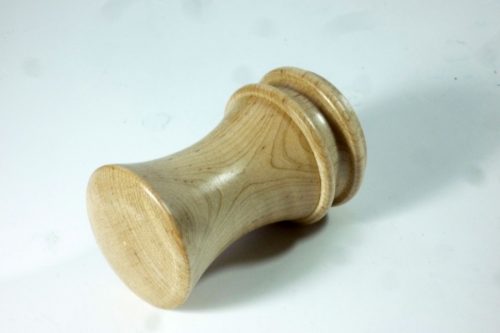 handmade wooden palm gavel quilted maple