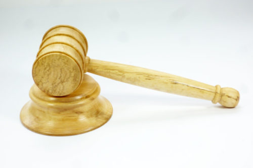 gavel and block