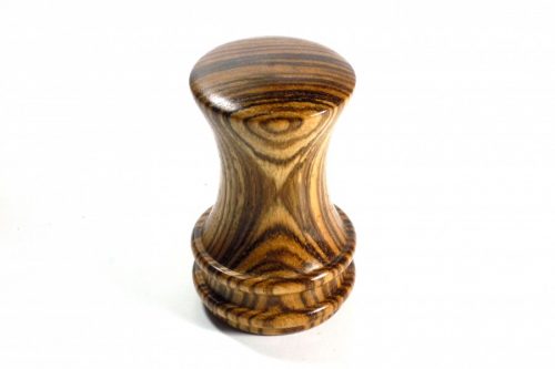 Handmade palm gavel in Zebrano wood