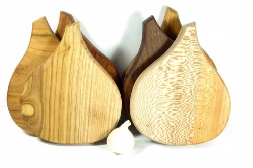 handmade hand cut chopping board in selection of woods