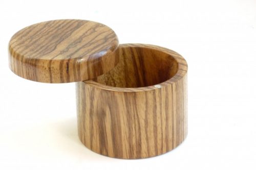 handmade swivel magnetic top Zebrano wood