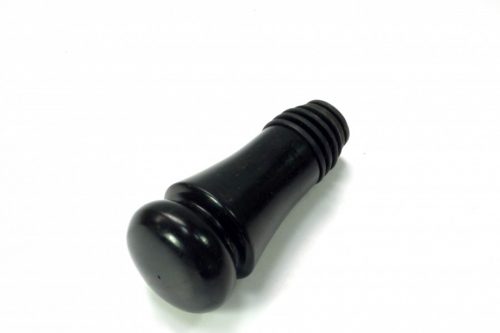 handmade wooden wine stopper in Ebony wood with matching dark acrylic stopper