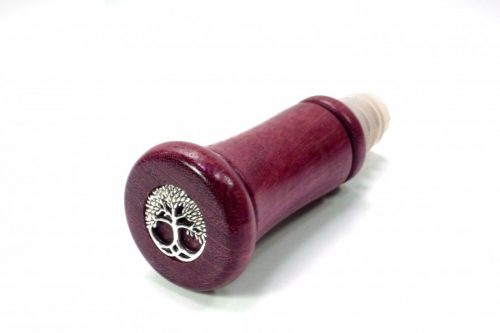 Handmade wine stopper Redheart wood with Tree of Life Charm