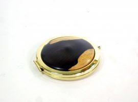 Compact with African Blackwood top and 2 mirrors