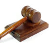 Handmade presentation gavel English Brown Oak