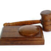 Handmade presentation gavel English Brown Oak
