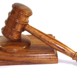 Handmade presentation gavel and block English Brown Oak