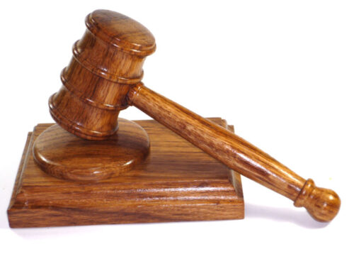 Handmade presentation gavel and block English Brown Oak