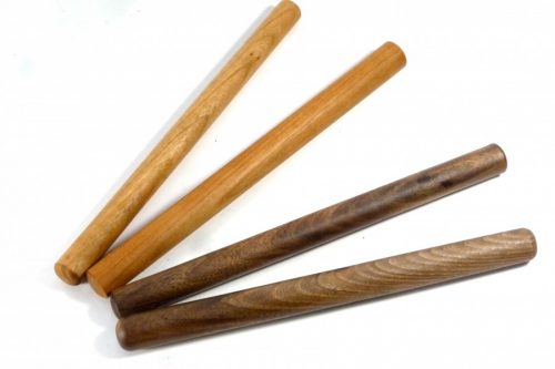 Selection of handmade wooden Asian style dowel rolling pins