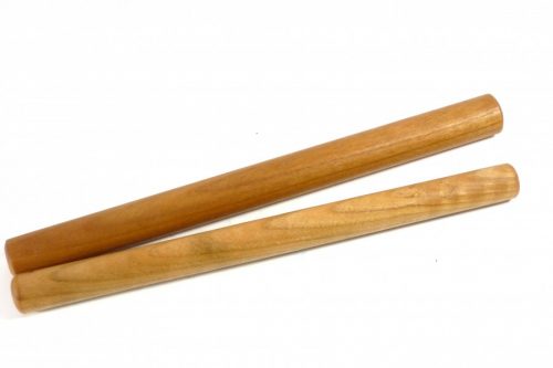 Pair of handmade wooden Asian Style dowel rolling pins in English Wild Cherry