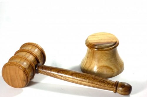 Handmade gavel and block in English Elm wood