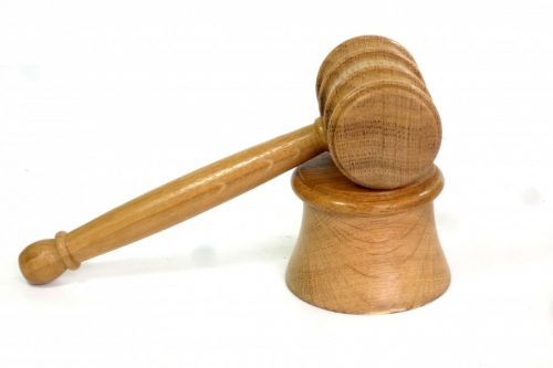 Handmade gavel and striking block English Oak