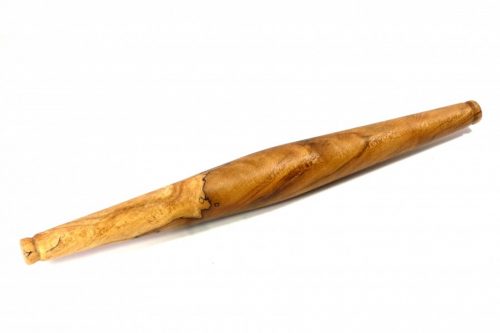 handmade wooden Indian style tapered rolling pin English spalted sycamore