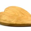 Heart shaped hand cut handmade one piece wooden chopping boards English Cherry
