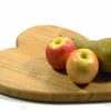 Heart shaped hand cut handmade one piece wooden chopping boards English Cherry